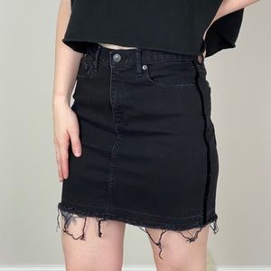 GAP 1969 Black Denim Skirt Size 4 Petite/ 27